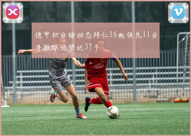 德甲积分榜动态拜仁16轮领先11分净胜球优势达37个